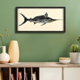 thumbnail image 5 of Empire Art "Blue Marlin" Alex Zeng's dimensional collage, under glass & a black shadow box frame, 5 of 10