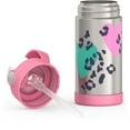 thumbnail image 2 of Bouteille isolée à pression de 12 Oz avec paille Funtainer de Thermos, Léopard, 2 of 7