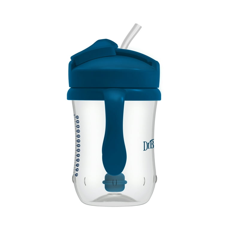 Baby Water Bottle Sippy Cup With Weighted Straw Toddler Drinking Training  240 ML