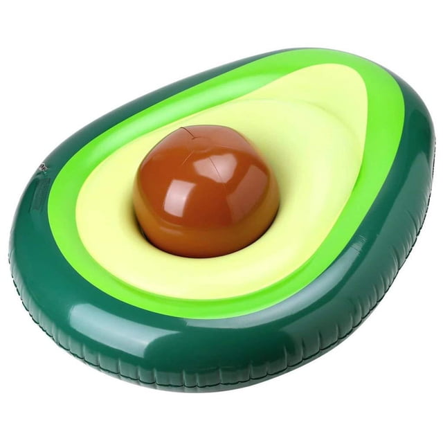 Flotador Inflable del Aguacate, Asiento de Piscina con una Pelota Inflable para Jugar, Material de PVC de la Protección del Medio Ambiente, para Fiesta/Playa/Piscina/Verano