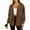 Brown, variant on Ashirexll Womens Fleece Coats, Winter Coats for Women, Winter Fashion Casual Pocket Button Corduroy Jacket and Top