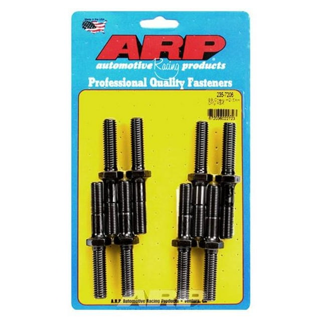 ARP 235-7206 Rocker Arm Stud Kit Exhaust Only for Chevy Big Block - Black, 8 Piece