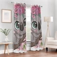 thumbnail image 7 of Coolnut Blackout Curtains for Bedroom & Living Room 84 inches Length Cute Cartoon Koala Room Divider Door Curtains for Bedroom, 1 Panel, 7 of 7