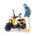 thumbnail image 4 of Modelo de motocicleta retro 1/64, juguetes para tren, ferrocarril, paisaje, mesa de arena Amarillo, 4 of 8