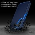 thumbnail image 5 of Petocase for Samsung Galaxy A25 5G Case Shockproof Dust/Drop Proof 3-Layer Protection [Without Screen Protector] Rugged Heavy Duty Durable Cover Case,Navy Blue, 5 of 7