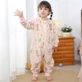 thumbnail image 5 of WIBACKER 9M-6Y Baby Warm Flannel Sleeping Bag with Feet, Rabbit Sleepsuit, Kids Toddler Girls Double Zipper Wearable Sleep Sack, 5 of 9
