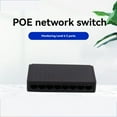 thumbnail image 2 of PoE Switch 8 Port Ethernet Network Switch 6+2 PoE Injector Adapter for CCTV IP Cameras, High-Speed Data Transfer, 2 of 10