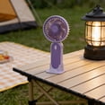 thumbnail image 1 of shyuyusa Mini USB Charging Hand Fan Portable Small Cooler Fan With Base For Outdoor Activity Daily Life, 1 of 6