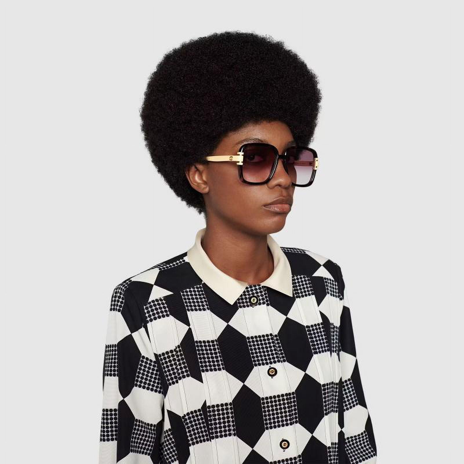 Gucci Oversized Authentic GG1066s 004 New season Sunglasses Gucci GG1066S Square Women main image 3