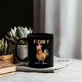 thumbnail image 4 of WKSCLPAI Funny Chicken Mug, Novelty Turkey Cup, Ceramic Coffee Cup for Men Women, Gift for Your Friends, Coworkers, Ideal Present Birthday, 11 Oz(Black), 4 of 8