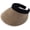 Khaki Black, variant on Armycrew Braided 4 Inch Toyo Brim Clip On Visor with Sweatband