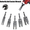 thumbnail image 3 of Wing Nut Driver Slot Butterfly Bolt Socket Sleeve Wrench Screwdriver Hex Shank, 3 of 5