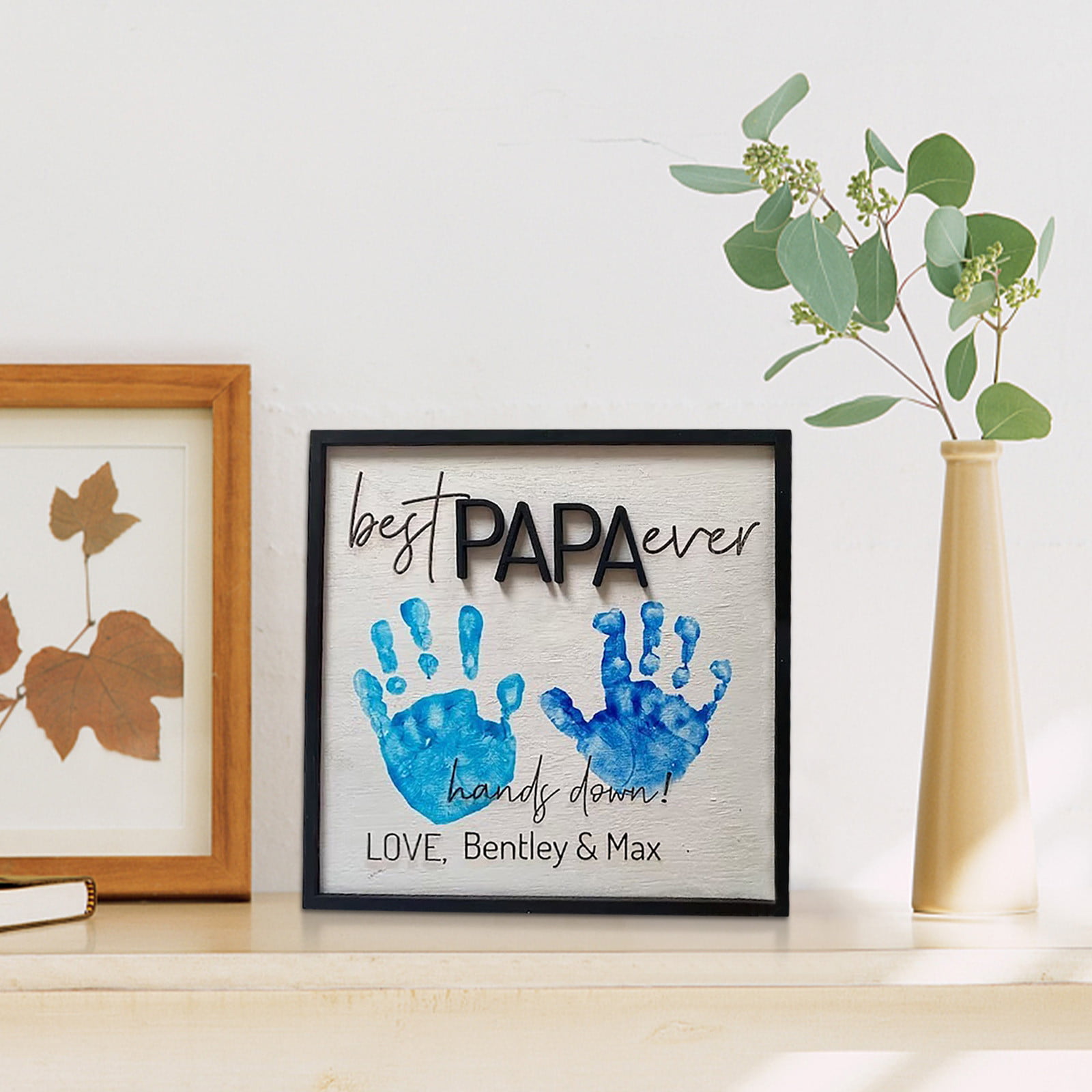  Family Handprint Kit,Clear Family Handprint Frame,DIY Art Print  Keepsake,Newborn Keepsake Baby Hand and Footprint Kit,Parents Baby Shower  Boy & Girl, Family Gifts, DIY Craft Paints : Baby