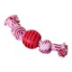 thumbnail image 1 of Juguete para limpiar dientes resistente a mordeduras de cuerda de algodón con bola de nudo doble para perros (rojo) Likrtyny Para estrenar, 1 of 8