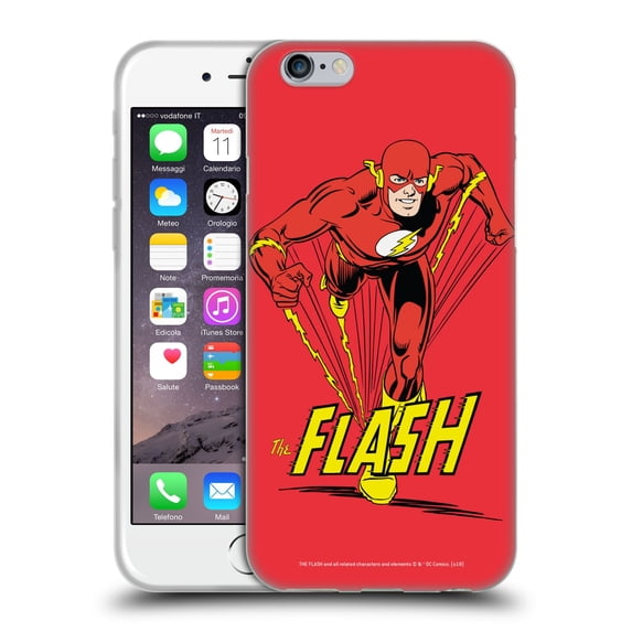 Head Case Designs Officially Licensed The Flash DC Comics Vintage Speedster Soft Gel Case Compatible with Apple iPhone 6 / iPhone 6s