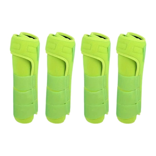 pitrice 4x Cheval pour Bottes Soutien Réutilisable Respirant pour Protection Couvre-Jambes Confortables S Rouge Vert Clair G