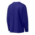thumbnail image 4 of MGDXOX Kids Long Sleeve Customizable V Neck Sport Jersey Lightweight Mesh Fabric Spring Summer Personalized Sports Practice Team Wear Blue 14-15Years, 4 of 9