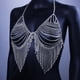 thumbnail image 4 of Mujeres Sexy Rhinestone Borla Bra Bragas Conjuntos Declaración Cristal Bikini Ropa Interior Tanga Cuerpo Cadena Joyería Top Sujetador Breve Lentejuelas Crop Top Para Club Nocturno, 4 of 4