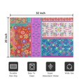 thumbnail image 5 of Botanical Floral Patchwork Non-Slip Entryway Door Mat,Boho Indoor Decor Durable Low Plush Door Mat,Washable Welcome Rug for Patio Hallway Home Decor 20x32 Inches, 5 of 7