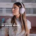 thumbnail image 3 of JLab JBuds Lux ANC Wireless Headphones, Mauve, Hybrid Active Noise Cancelling, Customizable Sound, Spatial Audio Compatible, Premium Over-Ear Bluetooth Headset, 3 of 5