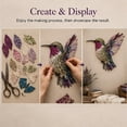 thumbnail image 6 of 3D Patchwork Bird DIY Craft Kit, Creative Handmade Sewing Craft Project, Colorful Hummingbird Embroidery Art Set, Fabric Bird Decor Making Kit for Handcraft Lovers,Twilight, 6 of 7