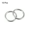 thumbnail image 3 of 35mm(1.38") Outer Dia. 4mm Thickness Welded O Ring 304 Stainless Steel 10 Pack, 3 of 5