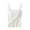White, variant on POIUYTR Women's Cotton Camisole Tank Top with Built-in Shelf Bra Workout Tank Tops for Women Square Neck Padded Crop Tops