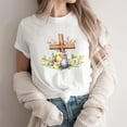 thumbnail image 2 of successthop Womens Easter Shirts Bunny Festival Short Sleeve Vacation T Shirt Crewneck Shirt Summer Beach Tops XL, 2 of 4
