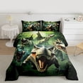 thumbnail image 2 of Castle Fairy Wild Dinosaur Full Size Comforter Sets,Jungle Wildlife Dino Bedding Sets, 2 of 8