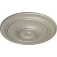 thumbnail image 3 of 40 1/4"OD x 3 1/8"P Small Classic Ceiling Medallion (Fits Canopies up to 10"), Hand-Painted Pearl White, 3 of 6