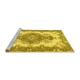 thumbnail image 2 of Ahgly Company Machine Washable Indoor Rectangle Abstract Yellow Contemporary Area Rugs, 2' x 5', 2 of 4