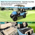 thumbnail image 4 of 10L0L Golf Cart Seat Covers Fit Club Car Precedent Yamaha Winter Warm Cover with Storage Pocket Black Beige L Size, 4 of 8