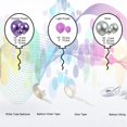 thumbnail image 2 of Juego de guirnaldas con globos MOXMAY, 127 unidades, color morado y plateado, Halloween, 2 of 7