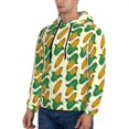 thumbnail image 3 of Uemuo Corn 8 Pattern Men's Hoodie - Casual Pullover Hoodie with Kangaroo Pocket, Stylish Hooded Sweatshirt for Everyday Wear-Medium, 3 of 7