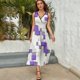thumbnail image 5 of Vestido De Noche De Lujo Sin Mangas Para Mujer, Abstract Geometrical Vestido De Fiesta, 5 of 5