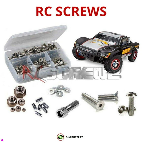 RCScrewZ Stainless Steel Screw Kit tra074 for Traxxas Slash Ultimate TSM Ed. (68077-3) | SET