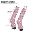 thumbnail image 5 of Daiia Sports Socks Lovely Animals Printed Novelty Crew Socks for Men Women Knee High Socks Cotton Socks Soft & Breathable Support Unisex Socks, 5 of 9