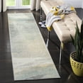 thumbnail image 3 of SAFAVIEH Jasper Tracery Abstract Overdyed Runner Rug, Grey/Gold, 2' x 18', 3 of 8