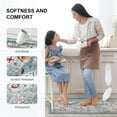 thumbnail image 4 of Boho Kitchen Rugs Anti Fatigue Kitchen Mats Cushioned, Non Slip Rubber Kitchen Floor Mats for Standing, 17\u201dx30\u201d Aqua Kitchen Sink Rug Waterproof for Kitchen Floor, Office, Laundry, 4 of 6