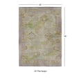 thumbnail image 3 of Contemporary Home Living 2' x 3' Pastel Medallion Rectangular Area Throw Rug - Purple and Green, 3 of 9