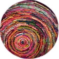 thumbnail image 1 of Unique Loom Round Geometric Modern Area Rugs, Multi-color, 1 of 8