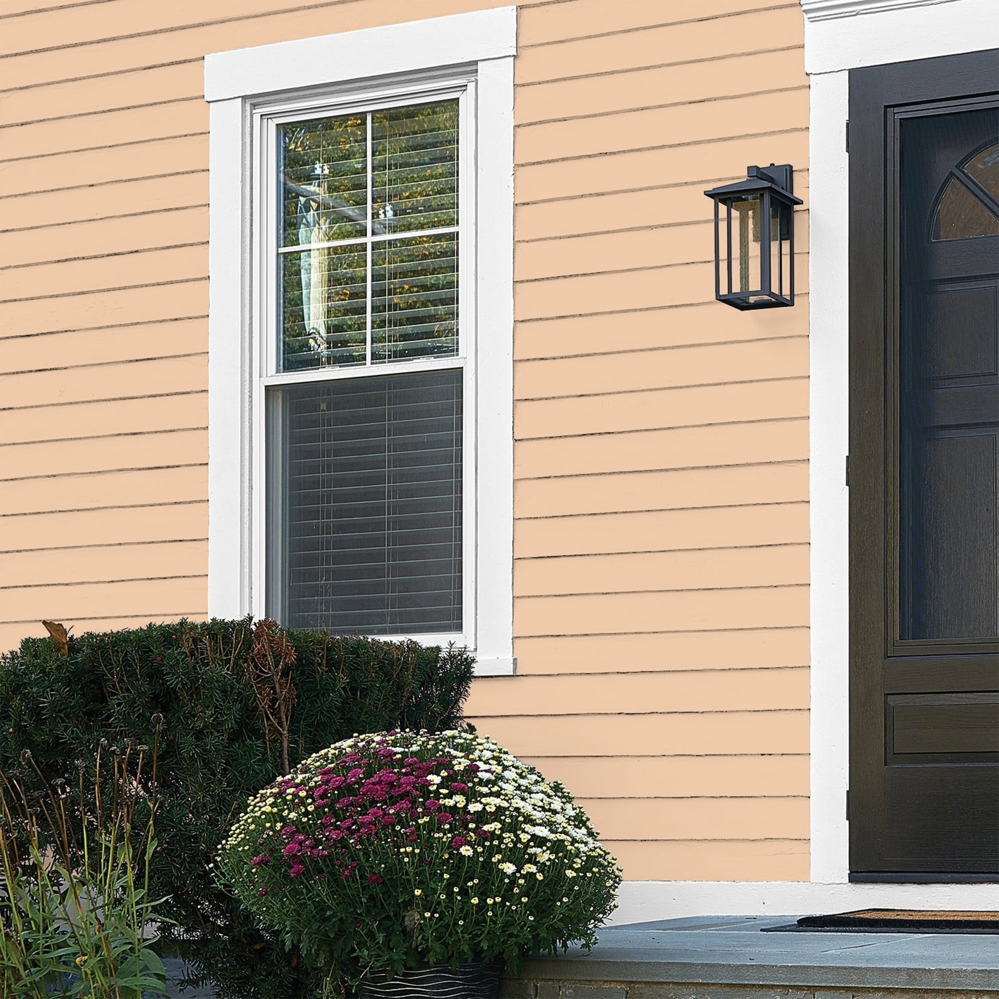 Glidden One Coat Caramel Ice / Orange Flat Exterior Paint with Primer, 1 Gallon