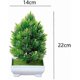 thumbnail image 2 of 2024 Artificial plants in pot - Plastic flowerpot - Decoration for indoors and outdoors - Home balcony or office Green, 2 of 5
