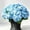 Light Blue, variant on Doghiosgha Artificial Hydrangea Bouquet Faux Flower Stems for Wedding Home Table Centerpiece Party Decor, 18.5 Inch, Green