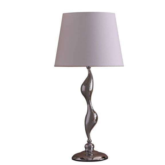 24â€ Modern Silver Silhouette Figurine Table Lamp