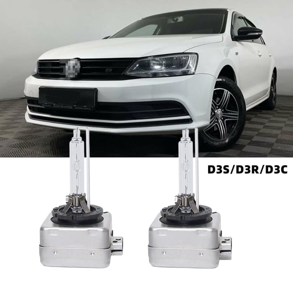 QIPEIZSP Fit For Volkswagen Jetta 2013-2018 D3S/D3R/D3C HID Xenon Headlight Bulbs,Plug And Play,Pack of 2 ,6500K