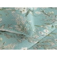 thumbnail image 3 of Ambesonne Flowers Vintage Quilted Bedspread Set 3 Pcs, Retro Floral Art, King, Almond Green Eggshell, 3 of 4