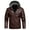 Wine, variant on Men's Faux Leather Jacket Waterproof Bomber Jacket Winter Fleece Vintage PU Motorcycle Jacket Zip-Up Cafe Racer Coat