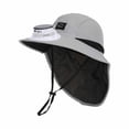 thumbnail image 3 of Cowsor Kids Summer Sun Hat with Solar Fan Large Brim Shawl Fisherman Hat UV Protection Outdoor Sun Protection Cap, 3 of 6