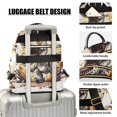 thumbnail image 4 of JIALIOU Mini Backpack Purse for Women Quilted Casual Daypack Small Travel Shoulder Bag, Orange Cute Dinosaur, 4 of 7